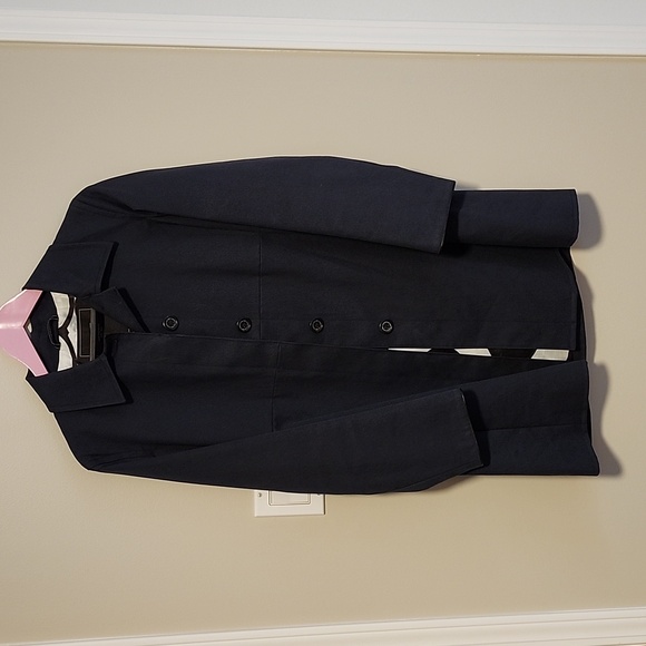 Coach Navy Blue Trench Jacket - Picture 2 of 5